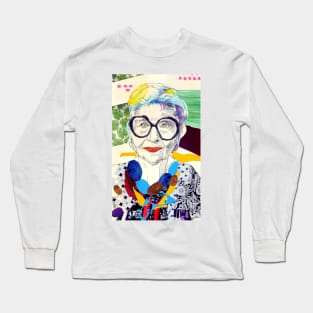 Iris Apfel fanart Long Sleeve T-Shirt